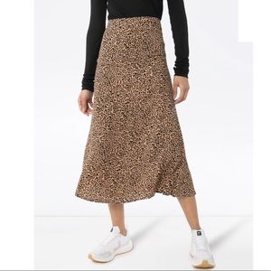 REFORMATION Bea Skirt in Leopard